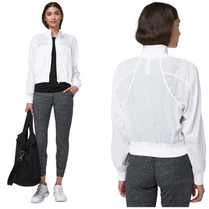 Lululemon Athletica SERVE IT full mesh windbreaker Jacket Sz 4